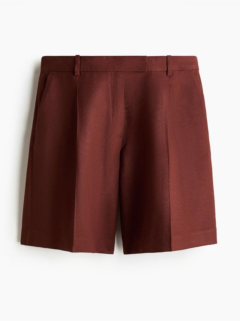 H&M Tailored Burgundy Women's Bermuda Shorts